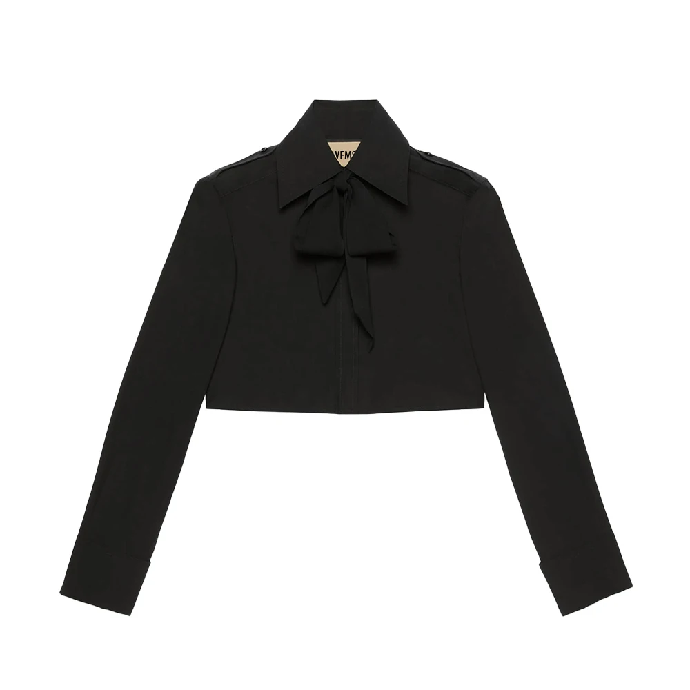 

MS Black Cotton Poplin Shirt #wfms5954