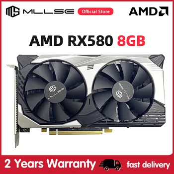 MLLSE AMD RX 580 8GB 2048SP Gaming Graphics Card GDDR5 256Bit PCI Express 3.0 ×16 8Pin Radeon GPU RX580 Series placa de video