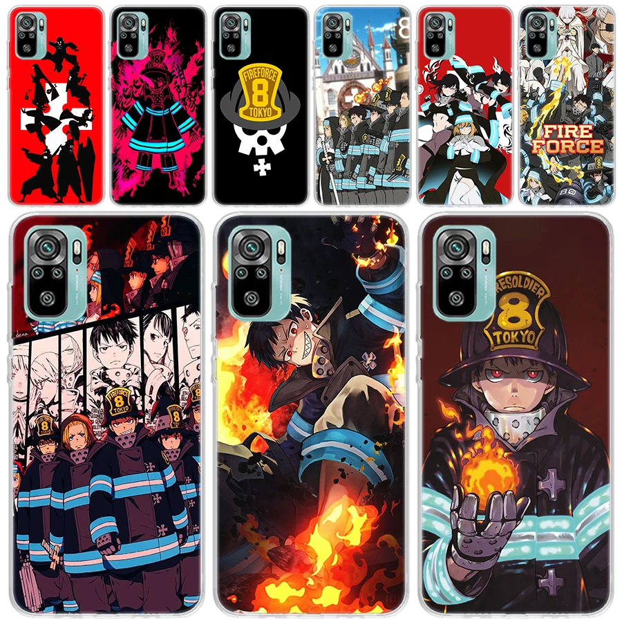 

Fire Force Anime Transparent Soft Phone Case for Xiaomi Redmi 9 9A 9C 9T 10 10A 10C 10X 8 8A 7 7A 6 6A K20 Pro K30 K40 Coque