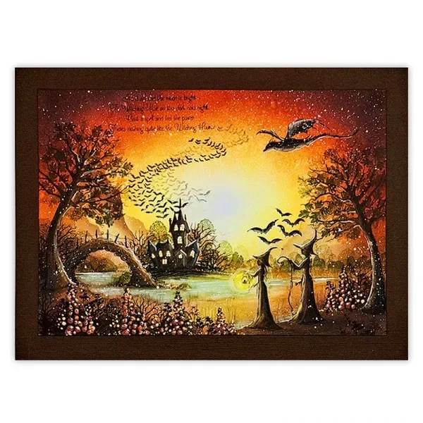 Коллекция Dream Witch Хэллоуин кошка дом холм дерево металлические штампы для резки