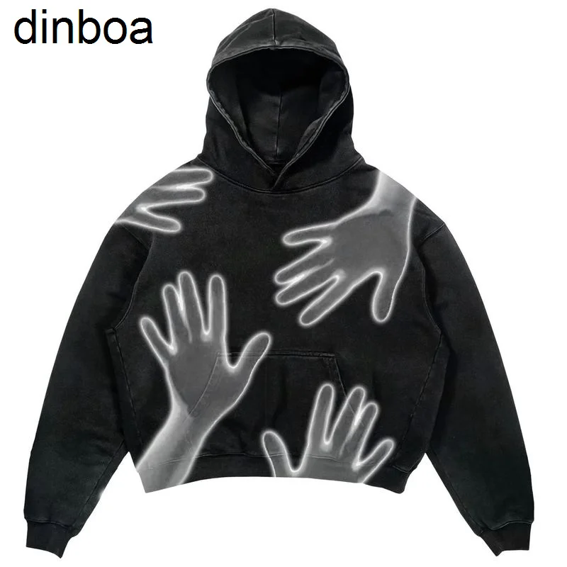 

Толстовка Y2k мужская с пальмовым принтом, уличная одежда в готическом стиле, панк, оверсайз, Повседневная мешковатая кофта, 2022