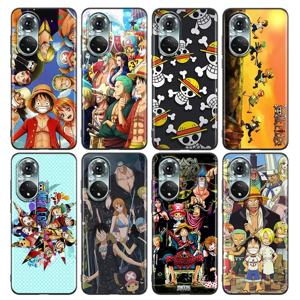 

Anime One Piece Luffy Zoro Nami For Honor 50 Case Huawei Honor 50 30i 20 20i 10 9c 9X 8X Pro Lite Nova 8i 9 Y60 Soft Cover Coque