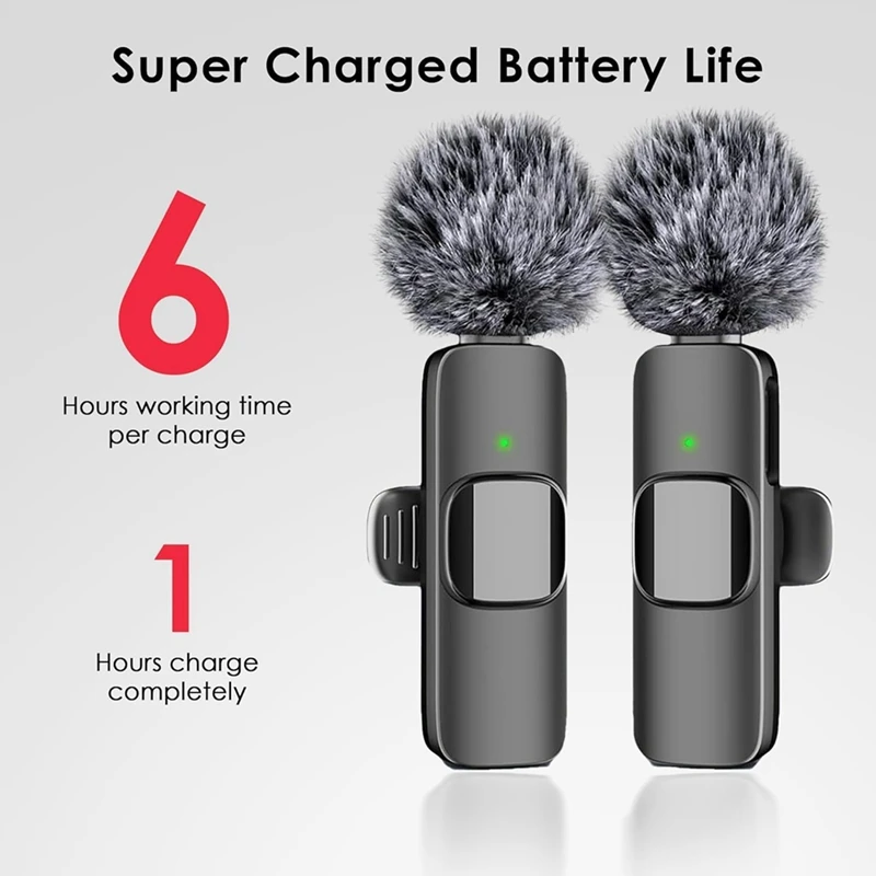 Беспроводные петличные микрофоны 3 в 1 для Iphone Android камеры микрофона USB-C