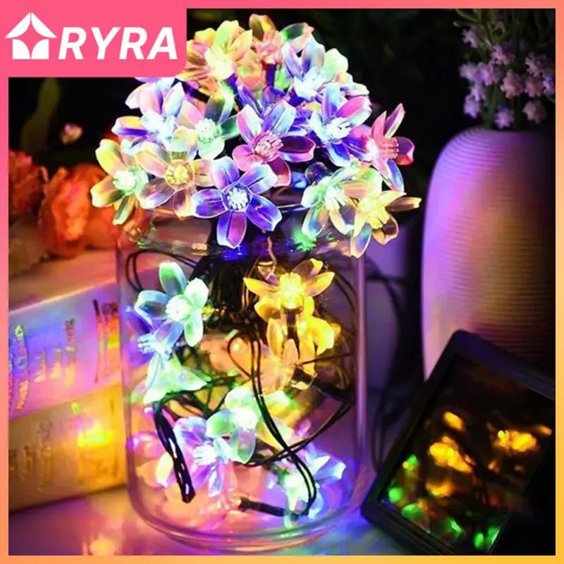 

Новогодняя гирлянда, водонепроницаемая гирлянда, 8 режимов, свадебное украшение, уличная гирлянда на солнечной батарее, гирлянда