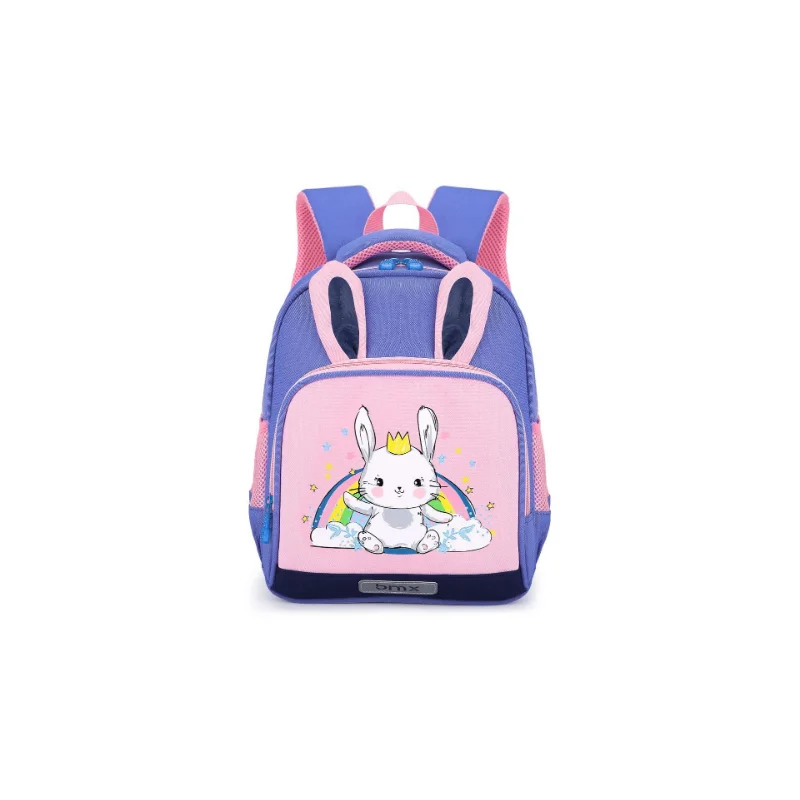 New Fashion Children's Cartoon Lovely Rabbit Monster Primary School Kids Backpacks for 1-6 Grades Years Old Girls and Boys