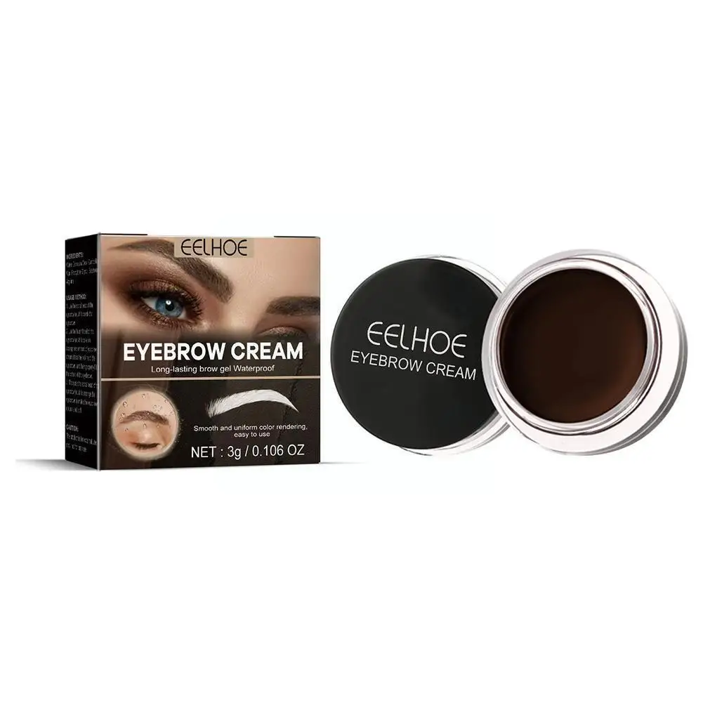 

Natural Long Lasting Eyebrow Dye Cream Waterproof Sweat-proof Eyebrow Brush Fade Not Quick-drying With P2H0