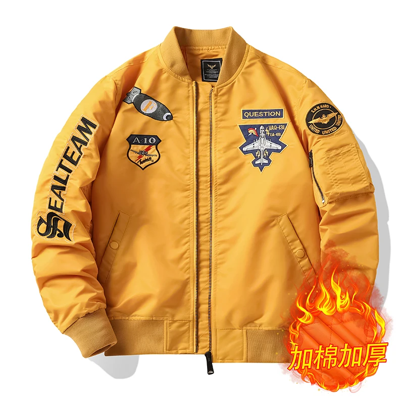 

2022 Bomber Jackets For Men Waterproof Windbreak Male Winter Coat Flight Aviator Lightweight Padded Quilted Outerwears Z571