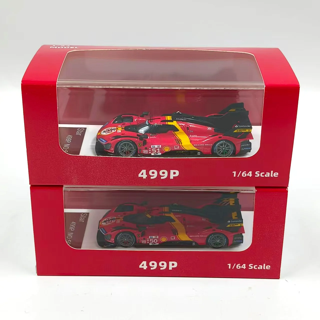 Модель Star Model в масштабе 1:64 Ferrari 499P 2023 Le Mans # 50 # 51 модель автомобиля из смолы (art.: 3920d9169e0fe) - 3920d9169e0fe