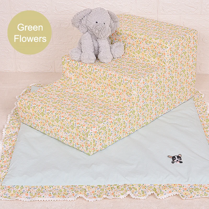 Лестница для собак лестница с 3 ступеньками маленьких и кошек нескользящая