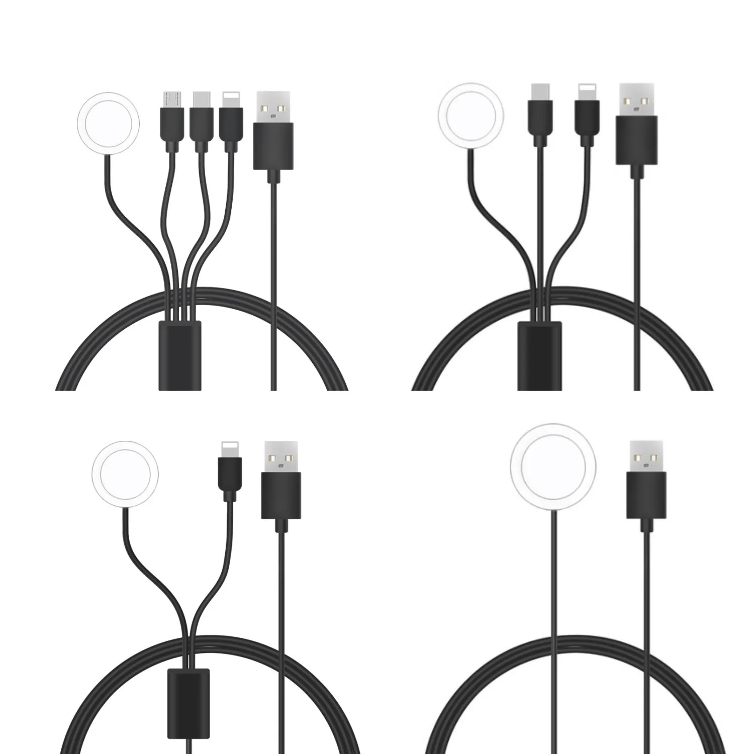 

Кабель зарядный deng USB Type C Micro USB для Android, зарядка для телефона, док-станция для передачи данных для iphone, Xiaomi, Apple Watch 017