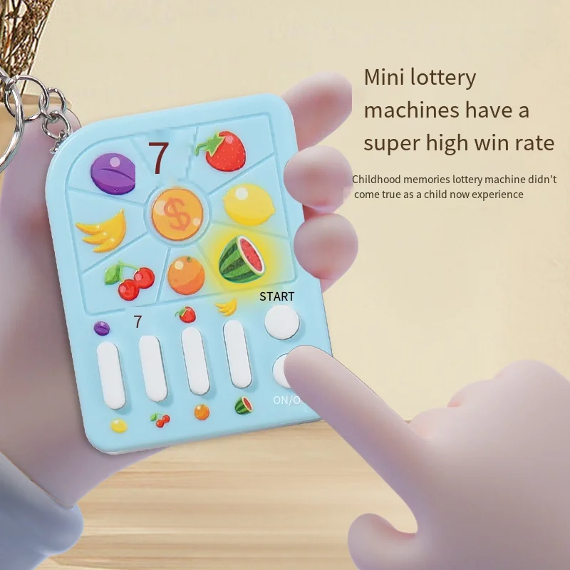 

Мини игровая консоль, портативная забавная игра с фруктами, игрушки с музыкой, детская антистрессовая игрушка для детей, брелок на день рождения, подарки