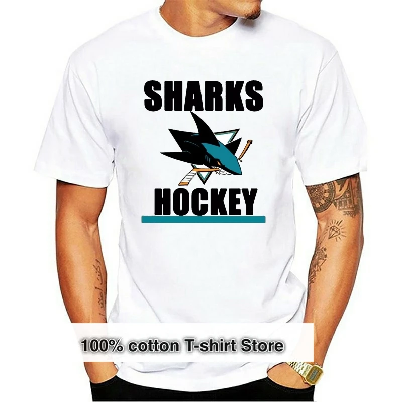 

Chocy Men's San Jose Ice Hockey Team Sharks Classic T Shirt DeepHeather