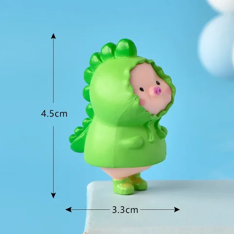 Миниатюрная фигурка свиньи из полимера Kawaii