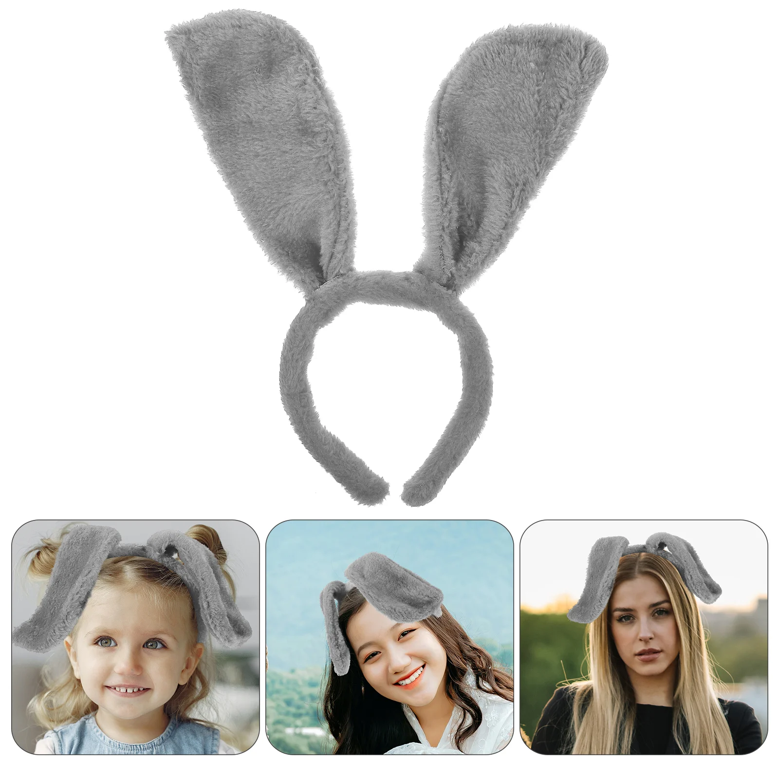 Красные аксессуары повязка на голову с ушками животных вечерние принадлежности