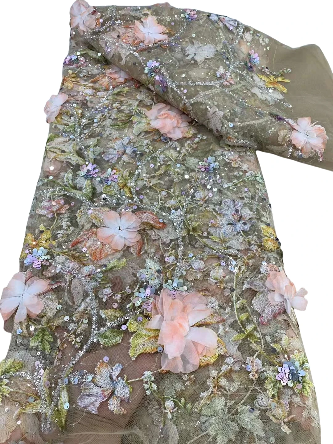 Новинка 2024 элегантное мягкое роскошное платье лучшего качества с 3D аппликацией