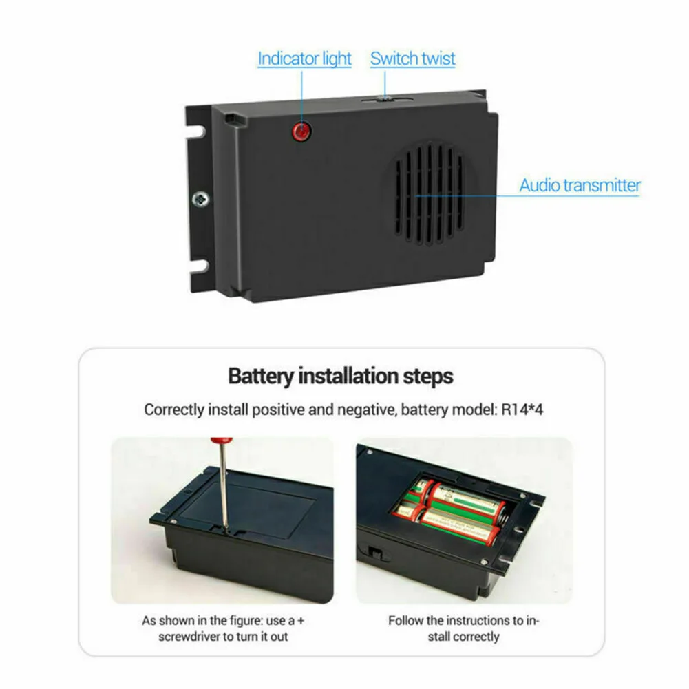 

Electronic Horn Equippment 6V Ultrasonic Mouse Repeller Garage 12.5KHz 78dB For Car Rat Rodent Pest Animal Deterrent Accessory