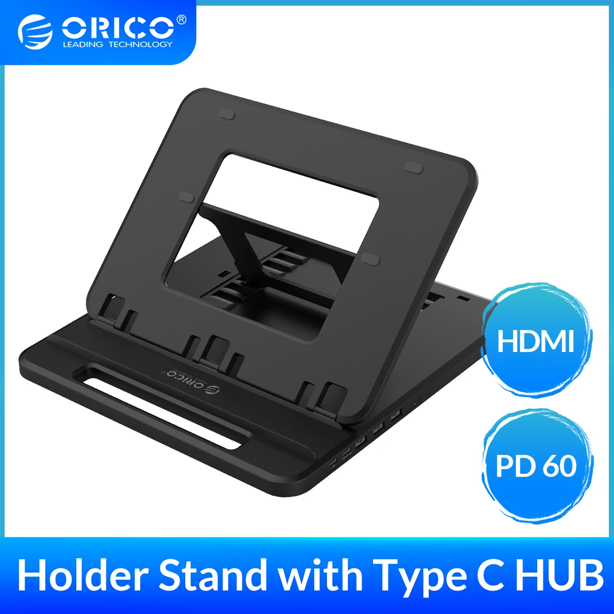 

Универсальный держатель ORICO для планшетов и ноутбуков, подставка с 3 портами USB 3,0, док-станция с держателем PD Зарядка для iPad, iPhone, планшетов и ...