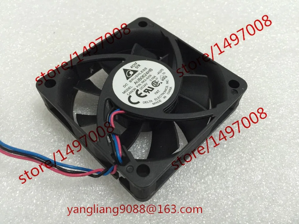 Охлаждающий вентилятор для сервера Delta Electronics AUB0624HB AQ70 DC 24 В 0,09a 60x60x15 мм
