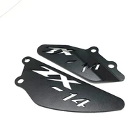 motorcycle accessories aluminum foot pedal heel guard plates for kawasaki zx14 2006 2011 ninja zx14r 2012 2017