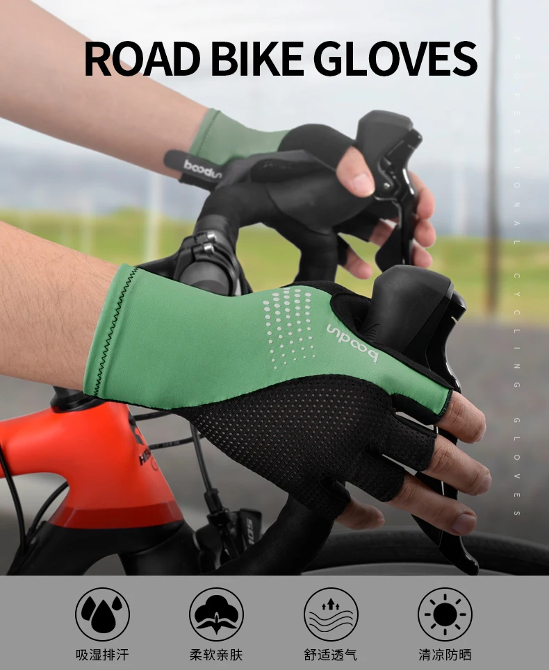 Велосипедные Перчатки Унисекс С Полупальцами 2024 Командные Из Микрофибры UAE MTB