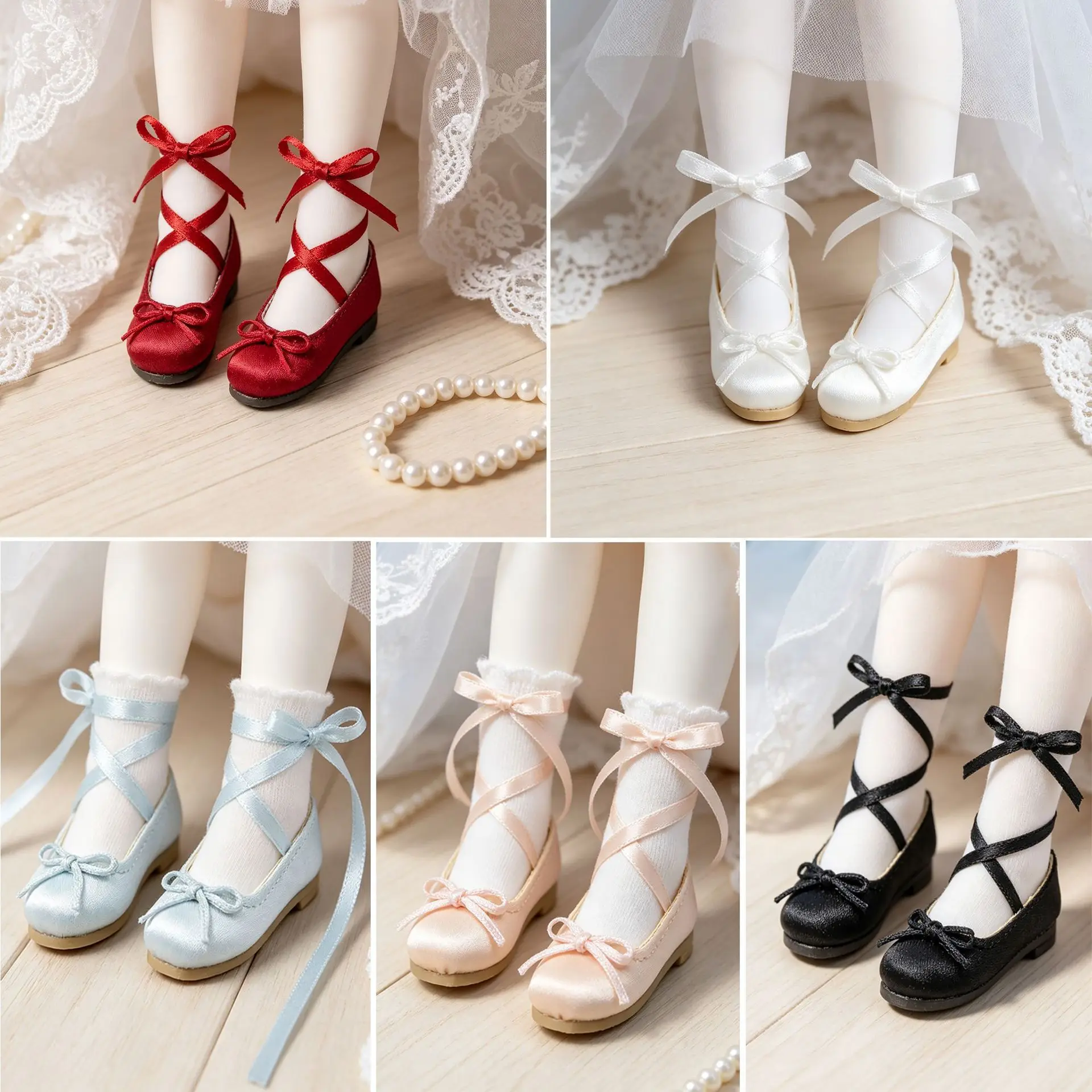 Фото Новые туфли для кукол HOUZIWA Blyth, подходят для OB22, OB24, Mitian 1/8 №1