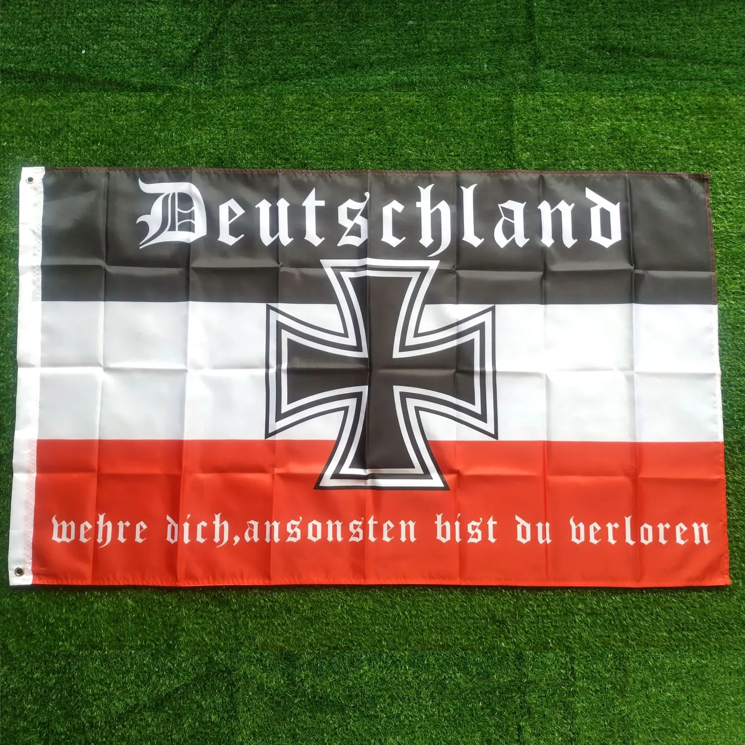 

Fahne Flagge Deutsches Reich Deutschland wehre dich - 90 x 150 cm 3x5ft Double Sided Printing Banner