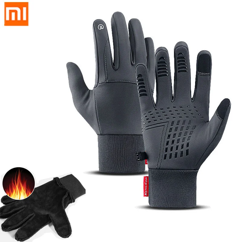 

Новые теплые ветрозащитные перчатки Xiaomi mijia водоотталкивающие Нескользящие износостойкие спортивные перчатки для верховой езды на зиму