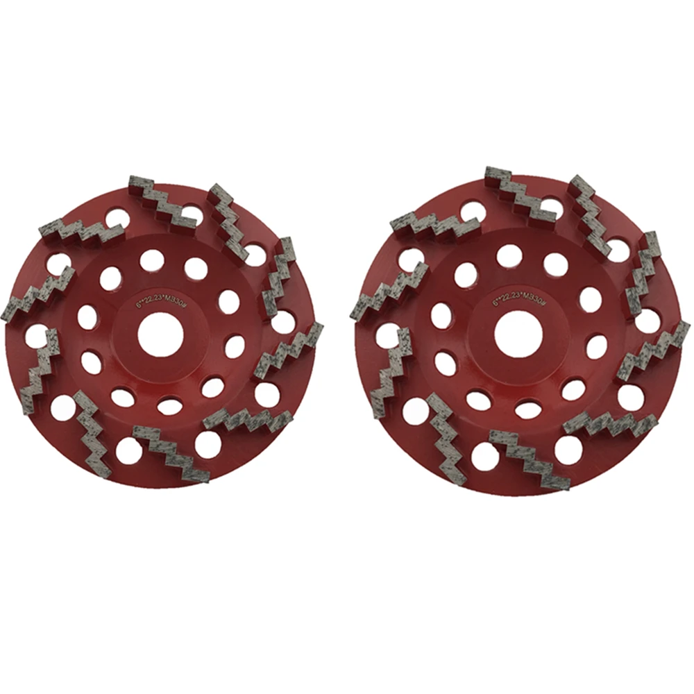Ромбовидные сегменты GD89 зигзагообразные 6-дюймовый алмазный шлифовальный диск 22