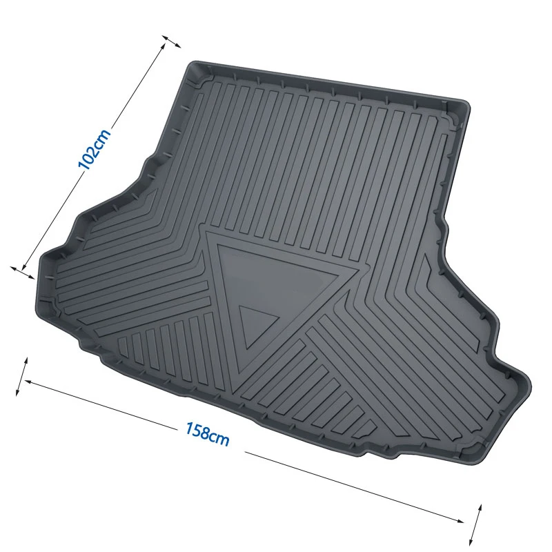 

For Ford Mustang 12-19 TPO Cargo Liner Floor Mat-All Weather Rear Trunk Protection Durable Specialized Car Accessories Modified