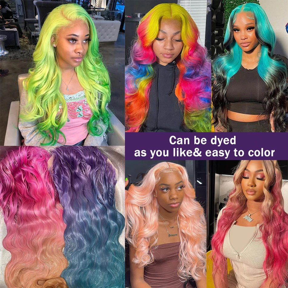 Blonde Body Wave Lace Front Wig HD Transparent 13x4 13x6 Human Hair 613 Pre Plucked Full Frontal Wigs For Black Women