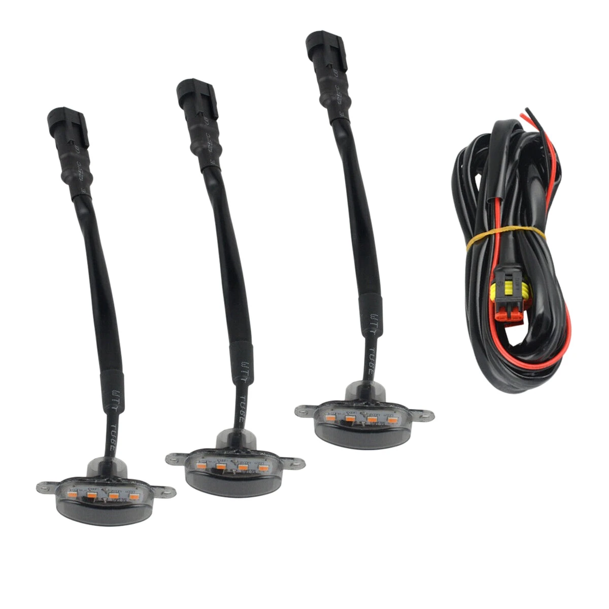 

3x дымчатые линзы янтарного цвета, дневные ходовые огни для передней решетки радиатора