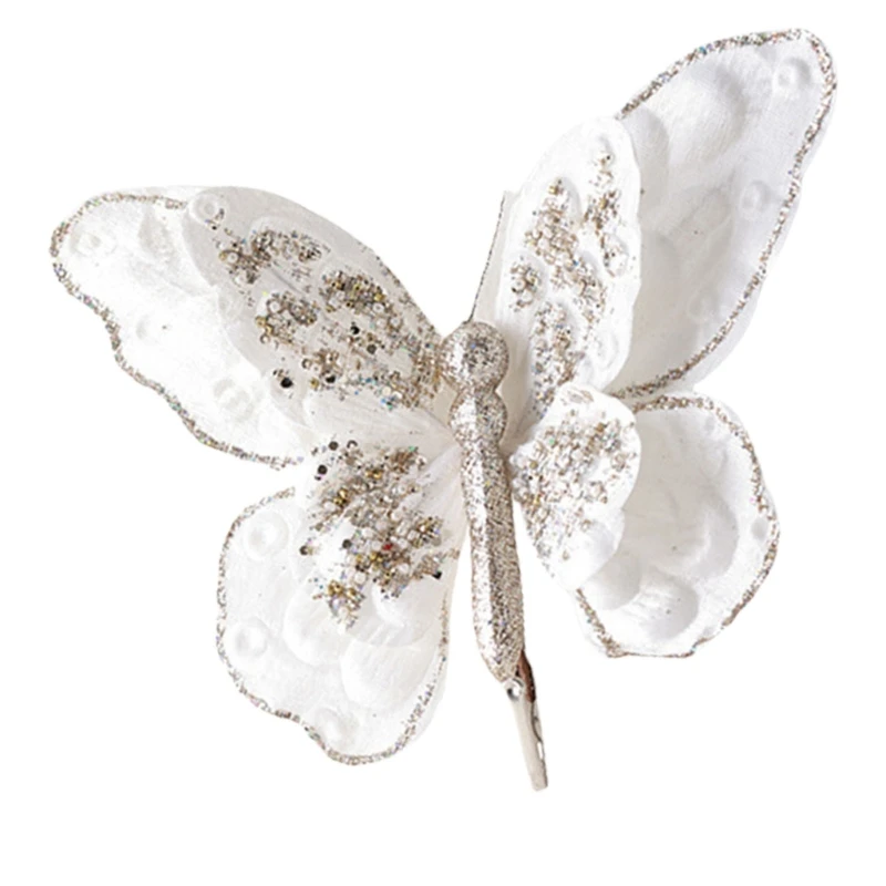 Имитация бабочки с зажимом для элегантных цветочных горшков или украшения