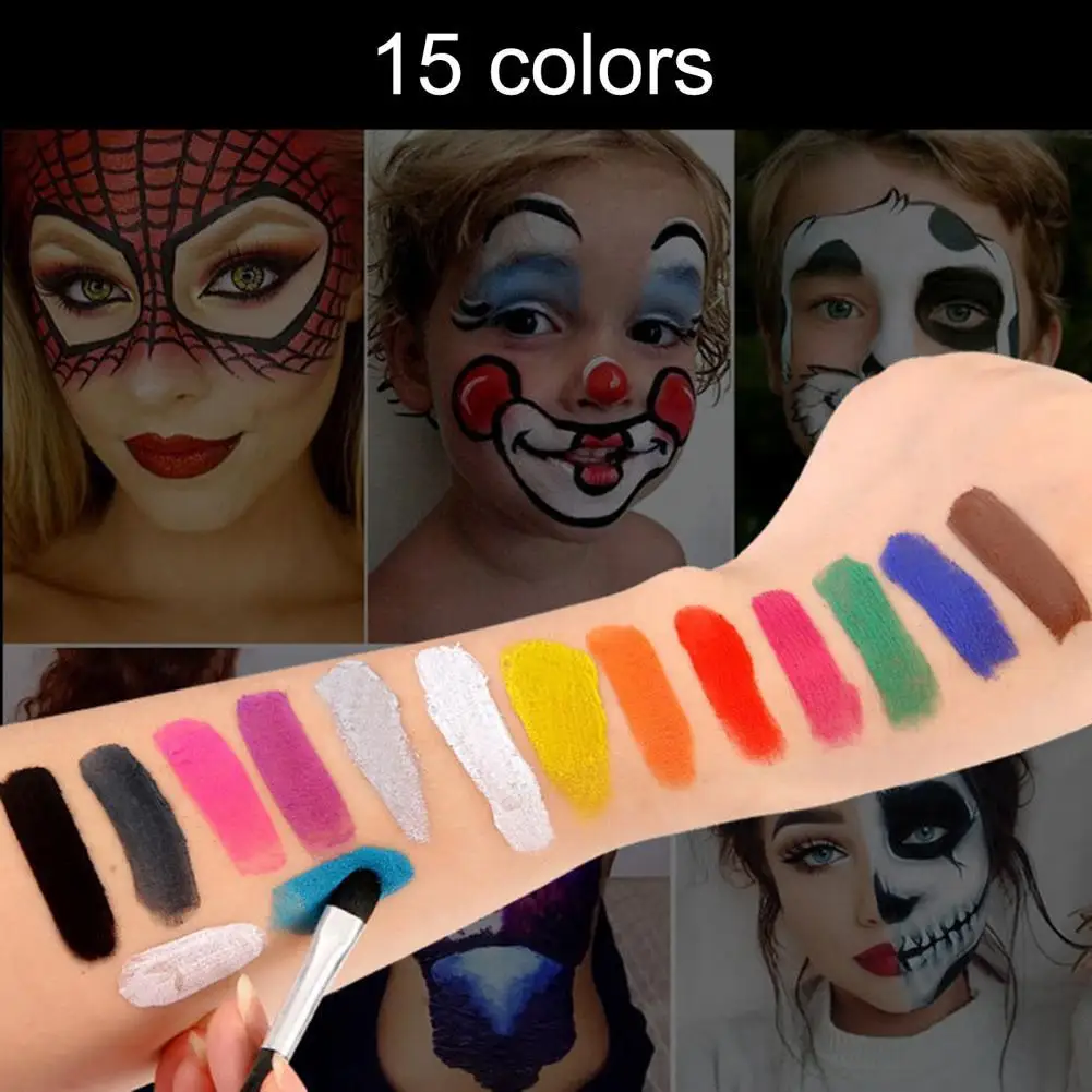 

Масляная краска для лица, не липкая, с высоким уровнем насыщенности, безопасная для жирной кожи, косметическая Палитра для поделок