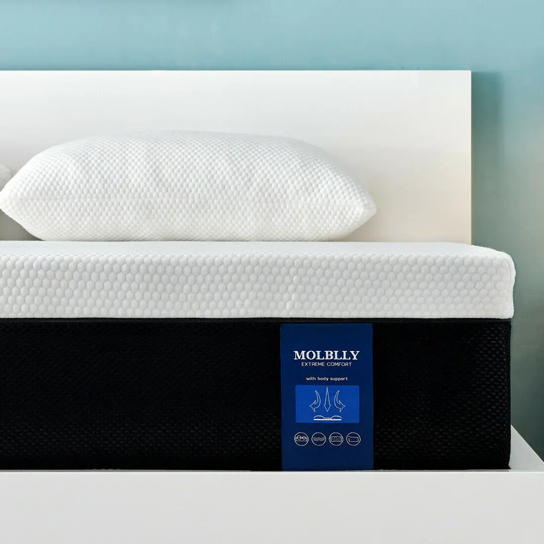 Molblly Cool Breathable Gel Memory Foam Mattress Bedroom Sle