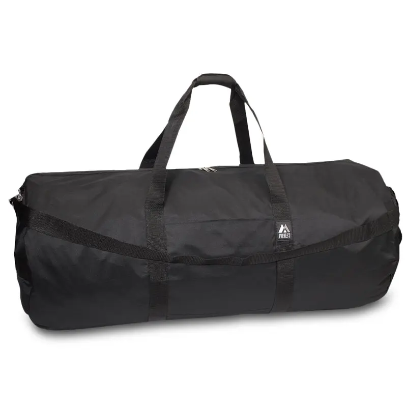 

Travel Deluxe Unisex 40-Inch Black Round Travel Duffel Bag: A Spacious and Stylish Bag for All of Your Adventures!
