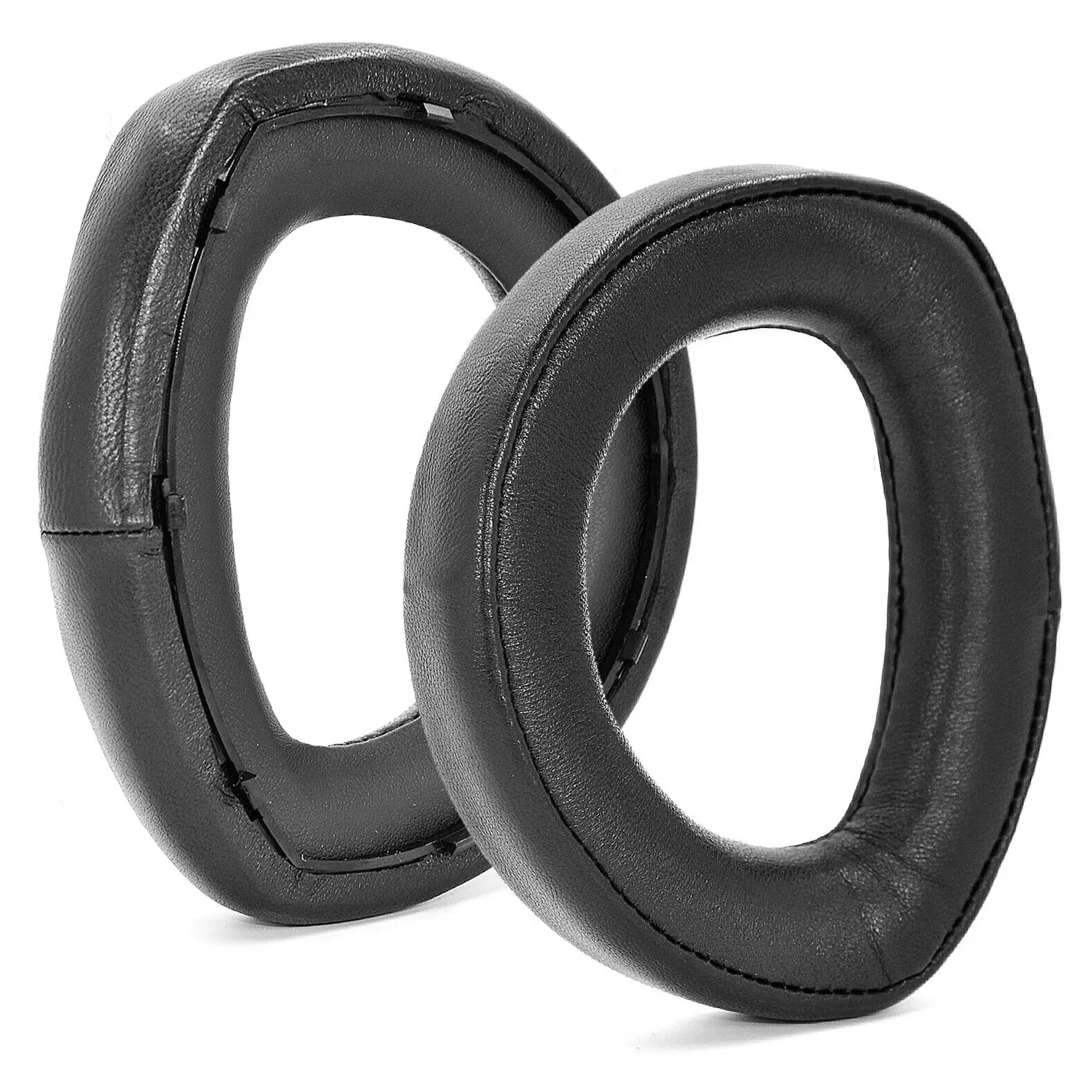 

1Pair L+R Drop-Proof Headphones Lambskin + Sponge Ear Pads Earmuff Cushion Cover For Sennheiser HD700