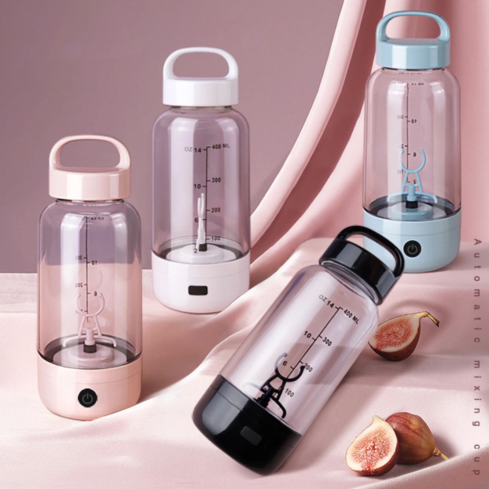 

500ML Sport Shaker Bottle Water Cup Protein Shaking Cup Travel lectric Protein Powder Mixing Cup Automatic Portable Shaker Cup