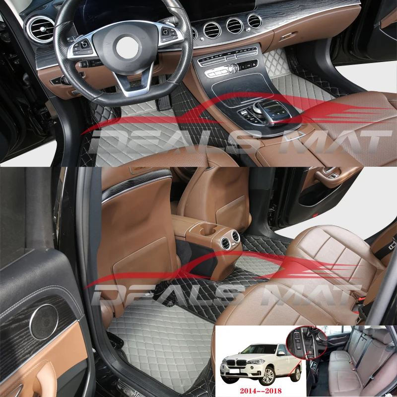 

Custom Car Floor Mats For Bmw X5 2014-2018 Rugs Waterproof Interior Details Accessories