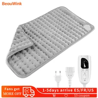 6030cm flannel electric therapy heating pad 4 level electric blanket for abdomen waist back pain relief winter warmer