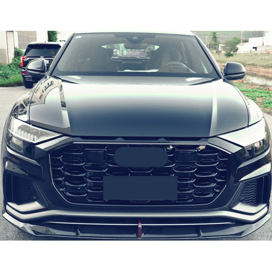 For Audi Q8 Car Front Bumper Grille Center Grille (for RSQ8 Style) Car Styling Accessories