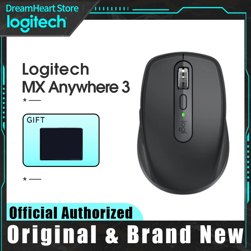 Оригинальная Беспроводная компактная мышь Logitech MX Anywhere 3 портативная Бесшумная