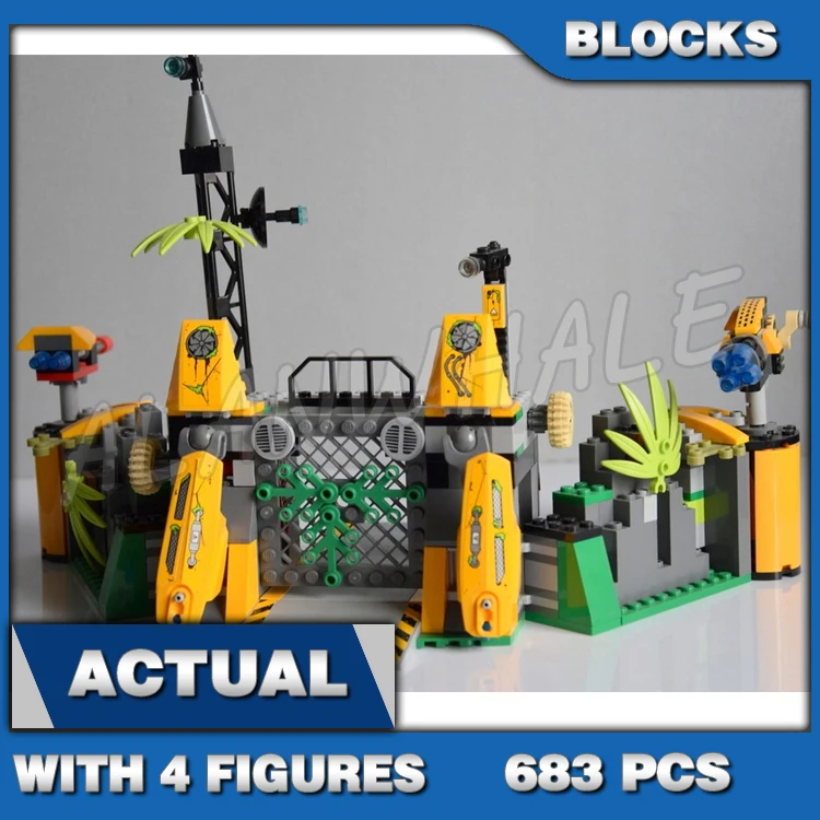 

683pcs Chima Lavertus' Outland Base Workshop Lion Spider Vehicle Trap Plant 10079 Building Block Sets Compatible With Model