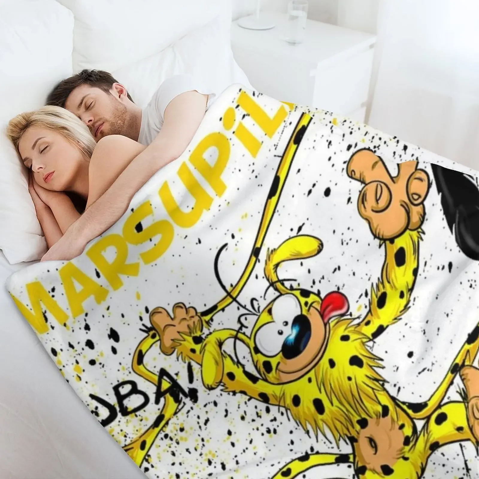 Фото Marsupilami - Мягкий теплый плед Houba для мужчин, для дивана №4