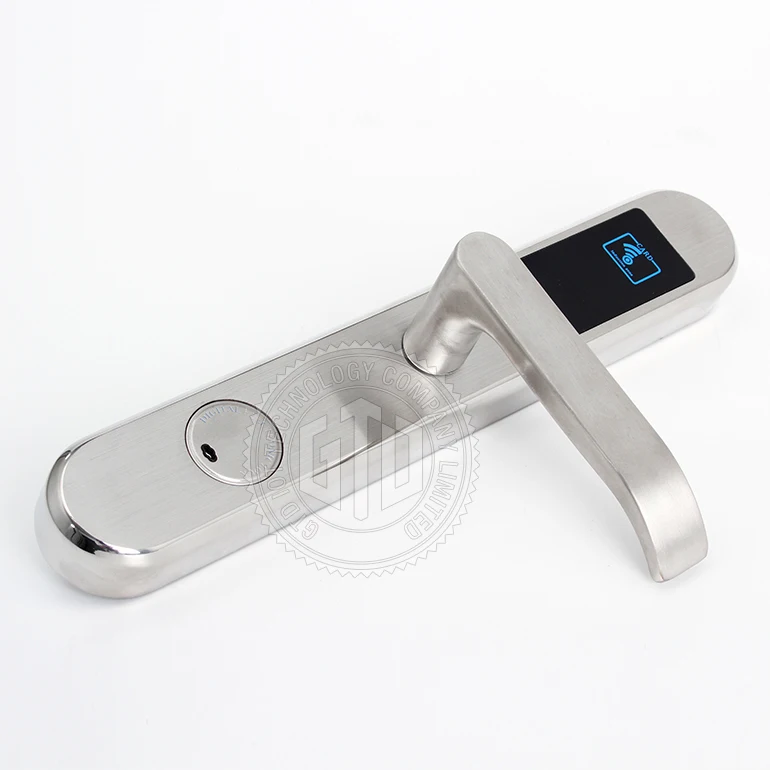 Factory Whole Sale for Good Quality Silver color Zinc Alloy Materials Plated European Hotel RF Door Lock enlarge