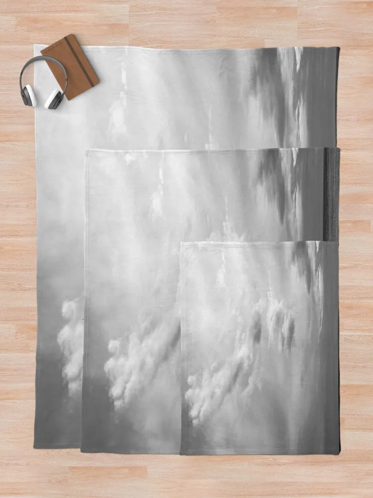 Paesaggio di mare con la nuvola 2017 # Одеяло 03 Винтажные мягкие клетчатые красивые полярные