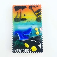 united states travelling fridge magnets puerto rico tourism souvenirs fridge stickers home decor magnetic sticker for blackboard