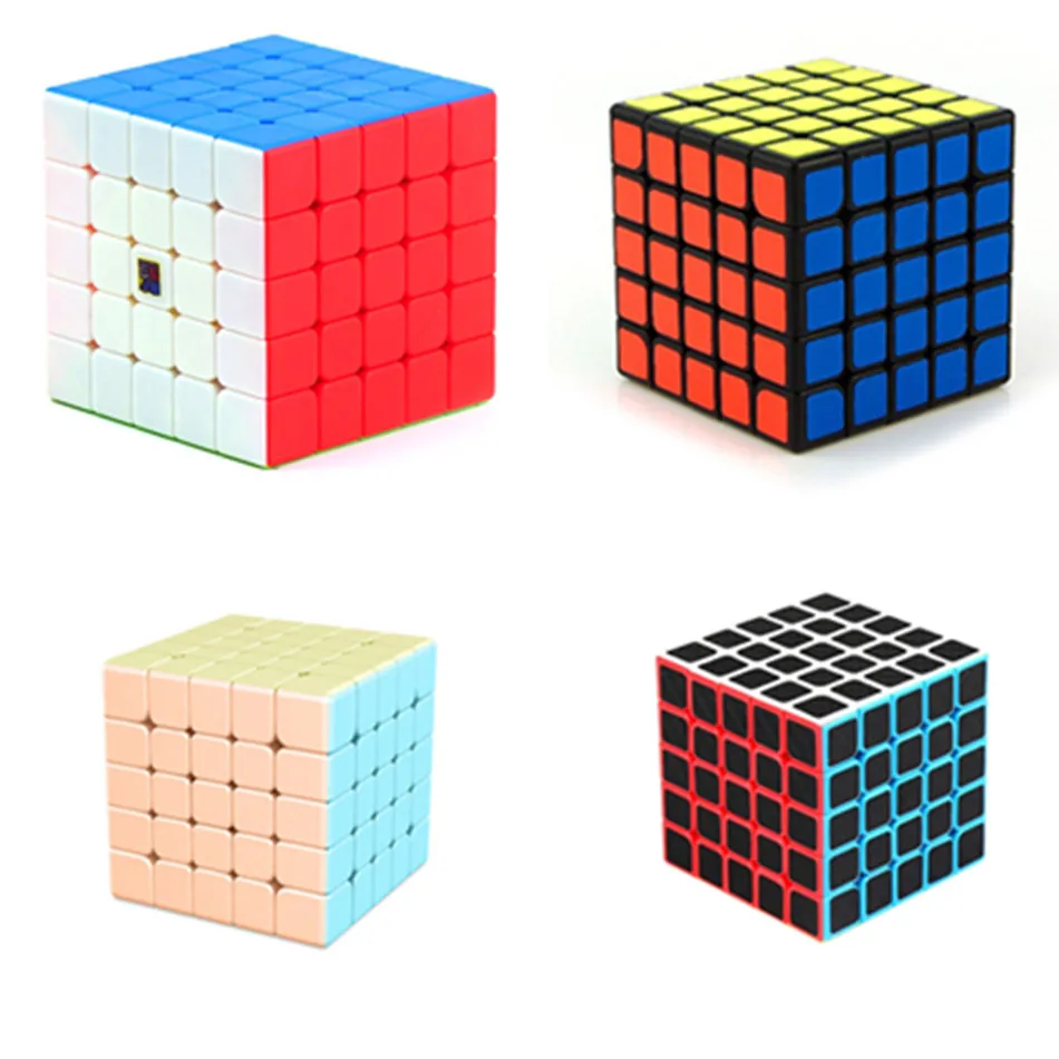 

Магические кубики MFJS Meilong 5X5 без наклеек/черный/Макарон/из углеродного волокна, волшебный кубик Moyu Mofang Jiaoshi 5X5X5