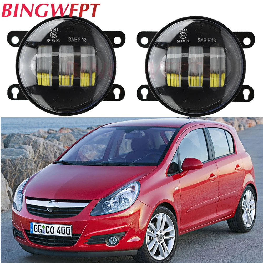 

2PCS LED Fog Light For Opel Corsa Vectra Zafira Signum Movano Meriva Agila Astra Tigra TwinTop Car Front Bumper Fog Lamp DRL 12V