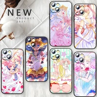 sailor moon anime art for apple iphone 13 12 mini 11 xs pro max x xr 8 7 6 plus se 2020 5 funda capa black phone case