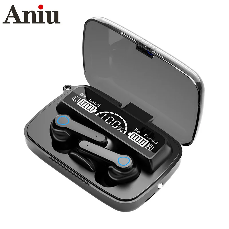 

M19 TWS Wireless Bluetooth 5.1 Earphones Touch Control Hands-free Earbud Noise Canceling Sport Waterproof Headphones With Mic